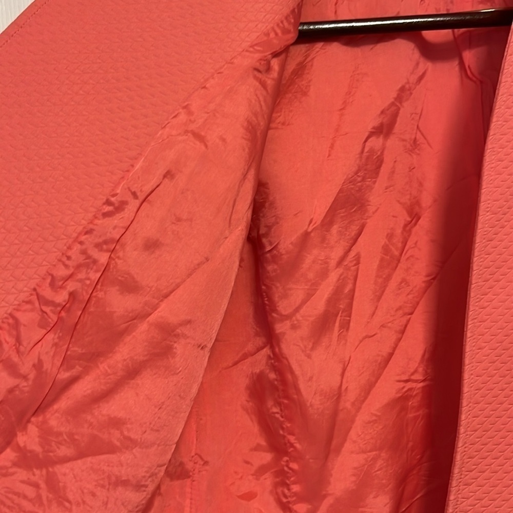 LOUBEN pink /salmon textured,open front jacket, blazer size 6 - Picture 5 of 11